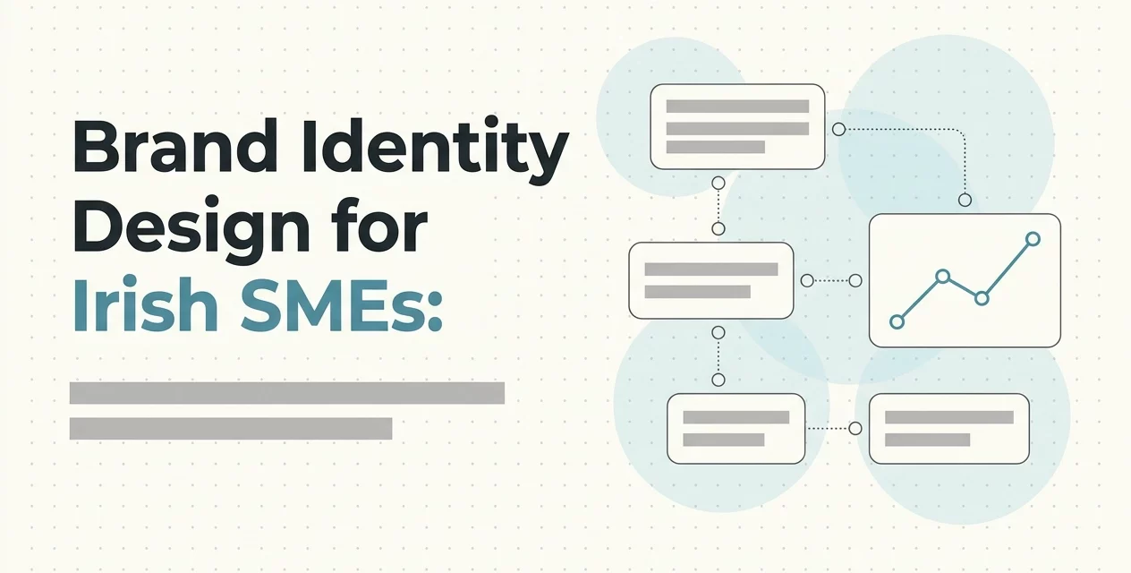 Professional header image for list-based article: Brand Identity Design for Irish SMEs: What You Actually G...